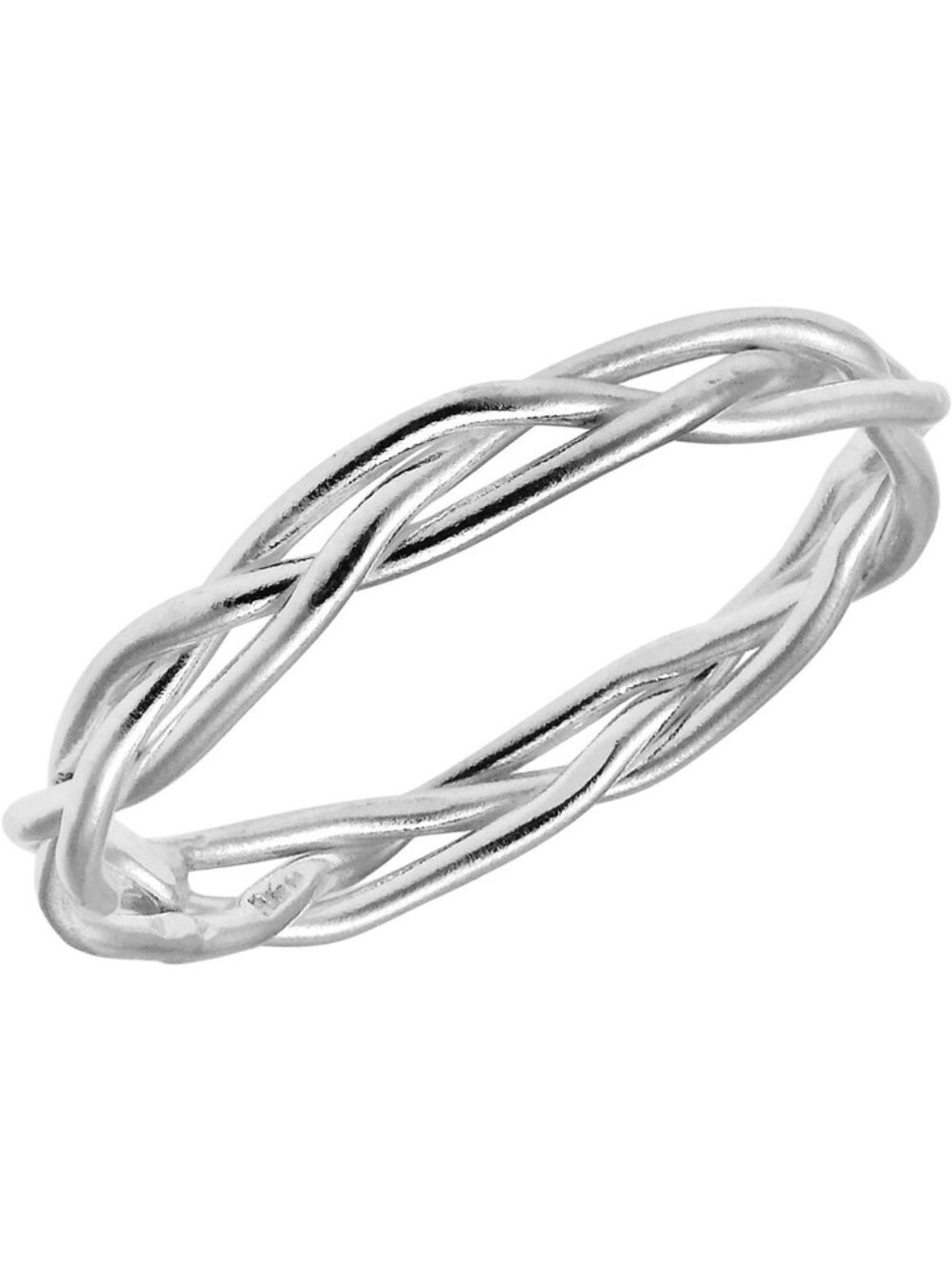 Elegant Crown of Thorns Braid Ring | .925 Gold Plated & Sterling Silver Band